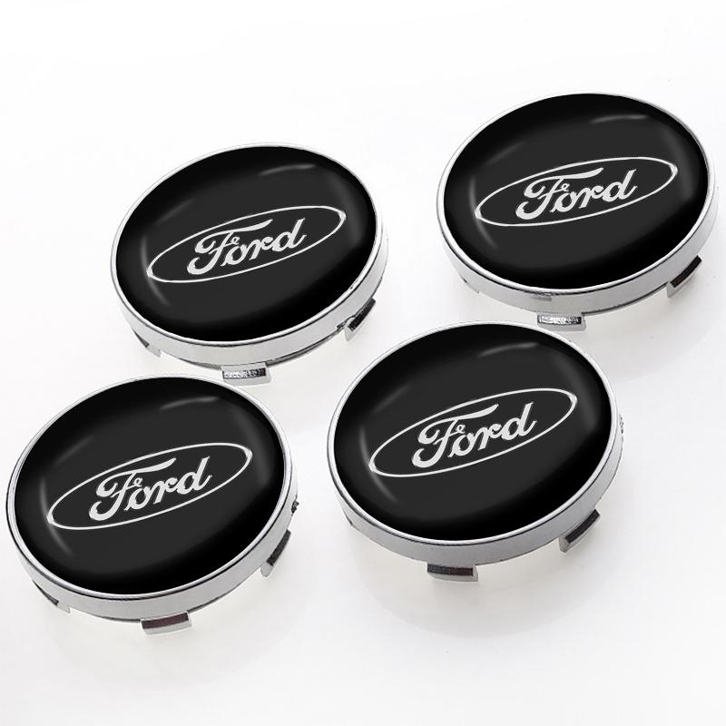 4pcs Car Wheel Center Hub Cap Logo Stickers Rim Cover Emblem Decal For Ford Fiesta MK7 Mondeo MK4 ST Focus MK1 MK2 MK3 Focus 2 3 4