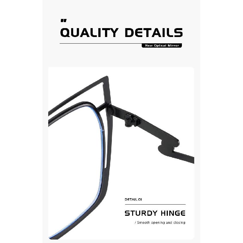 Blue Light Blocking Glasses Women Oversized Cat Eye Glasses Frame for Women with Non-prescription Lens Compuer Eyeglasses Frames