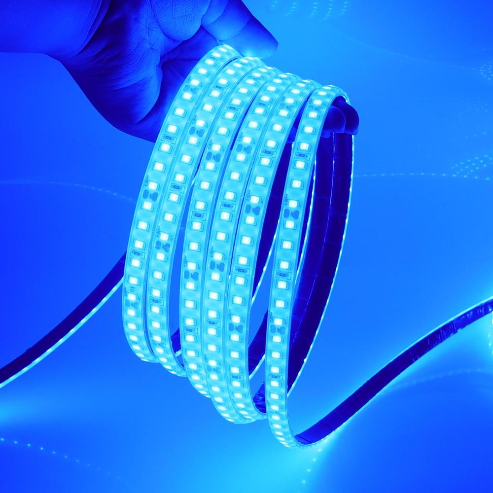 

1M-20M 24V IP68 Водонепроницаемая светодиодная лента 120 светодиодов/м Красный Ледяной синий Зеленый Белый Розовый Желтый Домашний Садовый Декор Гибкая лента Веревочный свет 0.5m синий