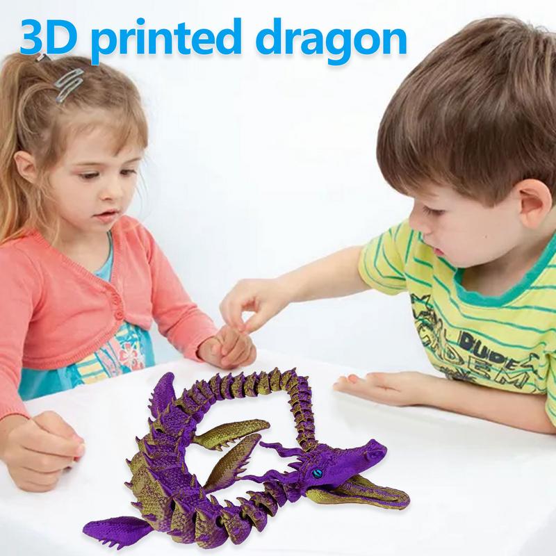 3D Printed Dragons 3D Dragons With Flexible Joints Full Articulated 3D Printed Dragon Fidget Toys For Adults Boys Kids