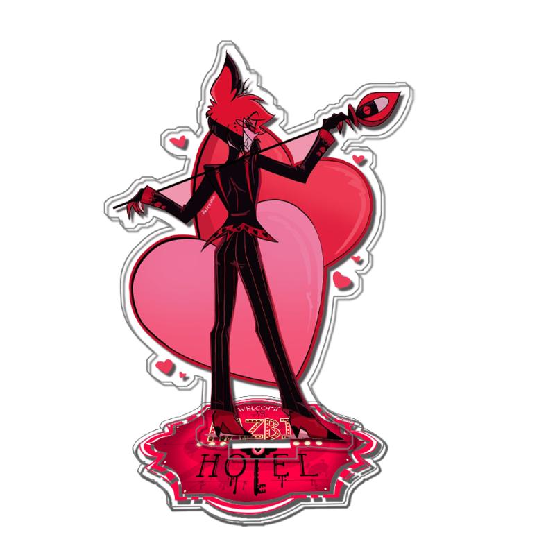 Hazbin Hotel Alastor Angel Dust Charlie Octavia Stella Standee Anime Game Collection Acrylic Material DIY Desktop Decoration Toy