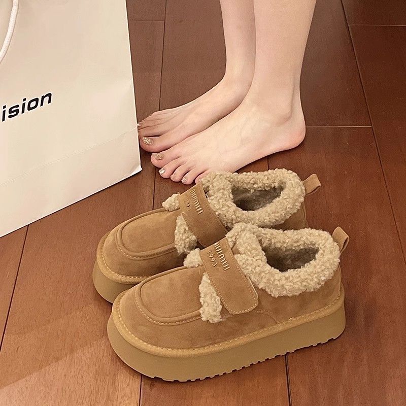 Thick-soled Velvet Doudou Birkenstocks New Autumn and Winter Birkenstocks Cotton Shoes Warm Snow Boots