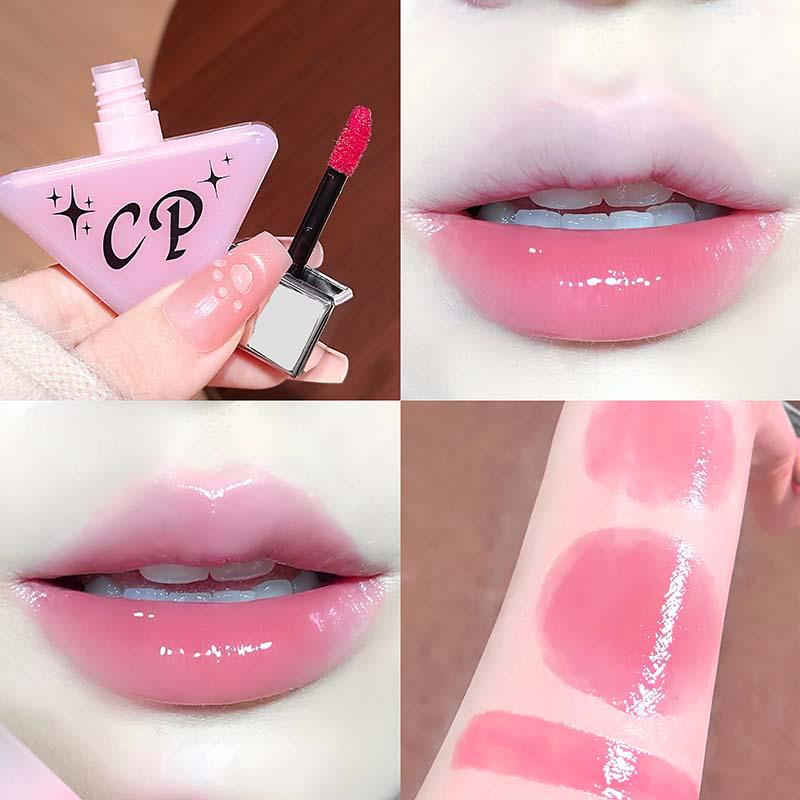 CAPPUVINI Rosa Tau Klarer Lipgloss: Feuchtigkeitsspendendes, aufpolsterndes und glanzförderndes Make-up.