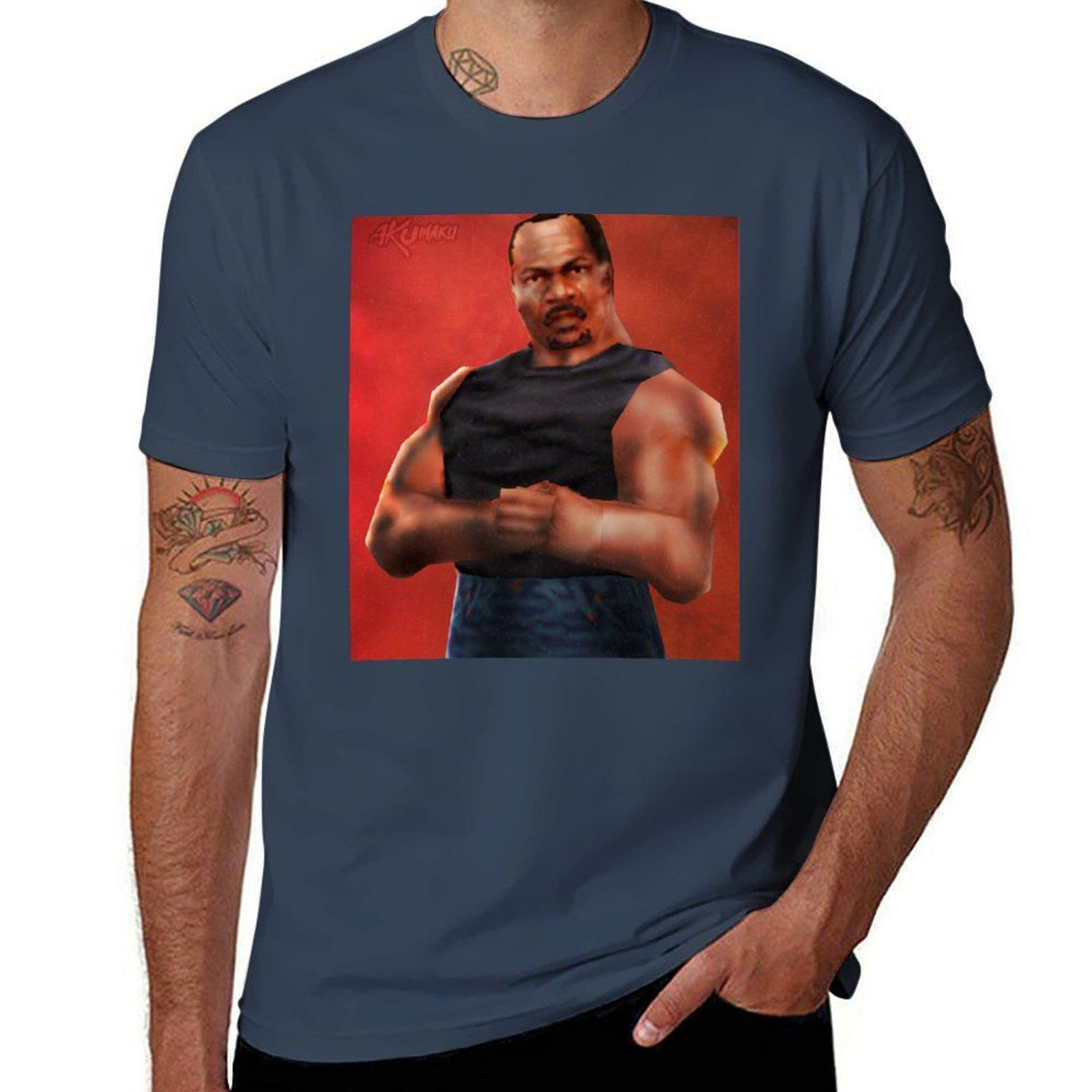 Farooq WWF No Mercy TShirt Casual Fashion Print Tee Top S