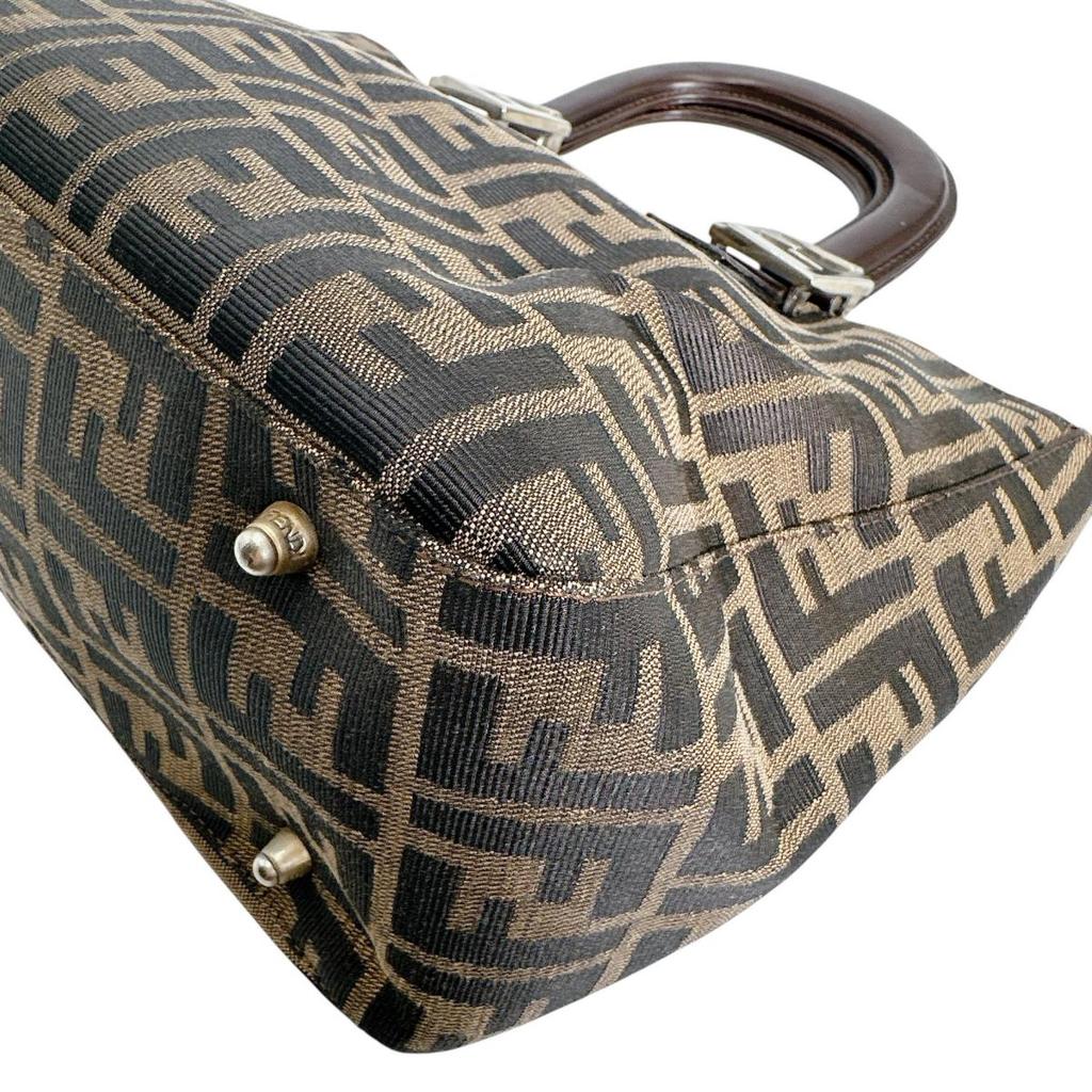 Fendi Zucca Lightweight Shoulder Bag Shoulder Bag Canvas Brown Unisex 26329 Used