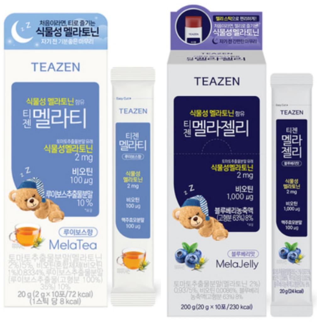 Teazen Mela Tee & Mela Gelee/Melatonin-Tee/Melatonin-Gelee/Teazen Tee&Gelee