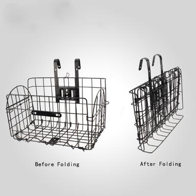 Conteneur de Rangement Design Pliable Économise de l'Espace Panier de Vélo Pliant Sûr pour VTT