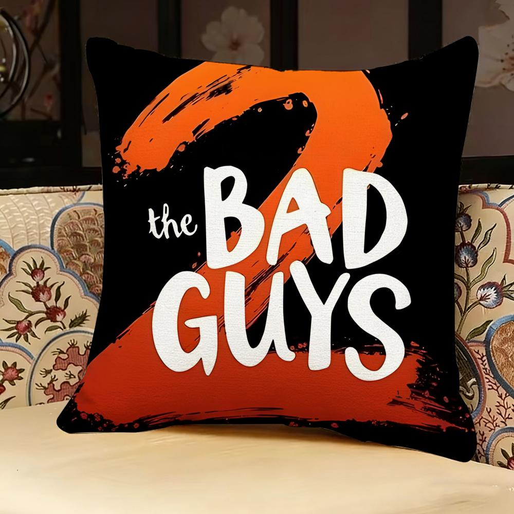 The B-bad Guys Moive Pillow Case Pillowcase, Double-sided Printed, Sofa Cushion, Bedroom Headboard Pillow