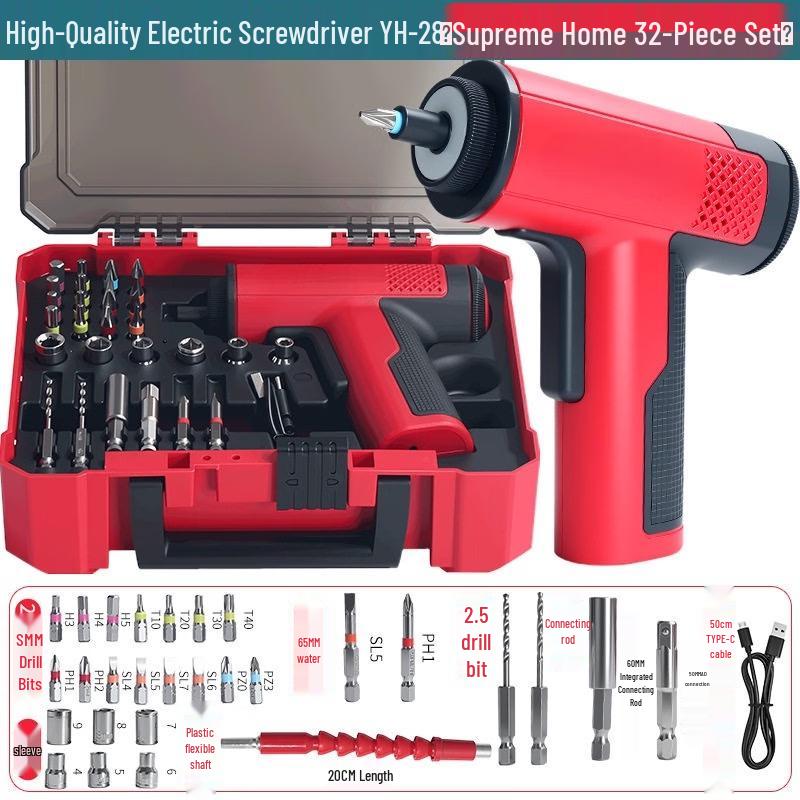 

SHEYUE YH-28 32-Piece Electric Screwdriver Drill Set CN plug (adapter included)