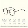 1 Pcs Pochromic Glasses - Slimming Round Frame Anti-Blue Light Full-Rim Design for Men & Women - Ideal for Daily Fashion