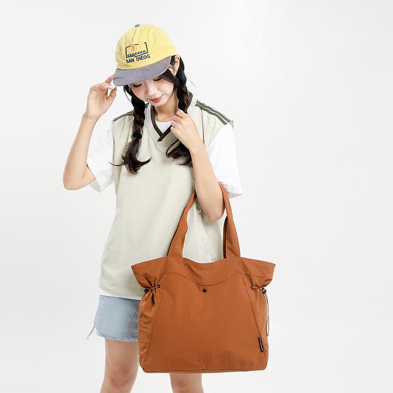 Nylon Bag Women's Large Capacity Shoulder Bag Student Class Commuter Tote Bag
