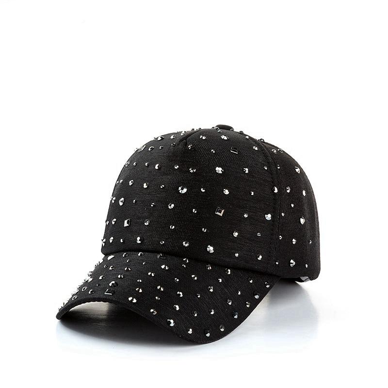 Rhinestone Adjustable Baseball Cap Trucker Cap Men Breathable Mesh Korean Version Summer Snapback Dad Hat