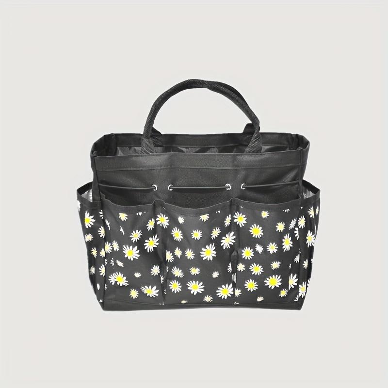 

Large Capacity Portable Handheld Tool Bag - Creative Print Storage Bag for Family Storage and Gardening Tool Organization чёрный