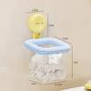 Dopamine Color Suction Cup Storage Box Wall Hanging Transparent Waste Face Towel Organizer Abs Cosmetic Holder Case