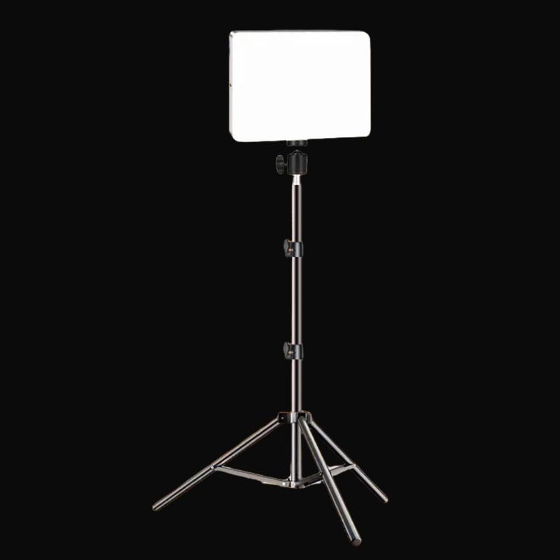 Photography Studio Lamp Kit with LED Light Panel and Adjustable Tripods for Live Streaming and Video Shootings