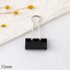 12 Pcs Binder Clips Foldback Clips 25mm/32mm/41mm/51mm Foldback Clamps Money Paper Clamps Writing Paper Clips for School
