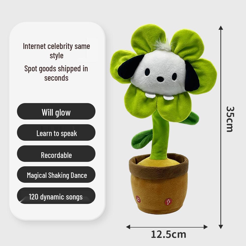 Talking & Dancing Cactus Toy - Wobbly Plush Doll Gift for Kids