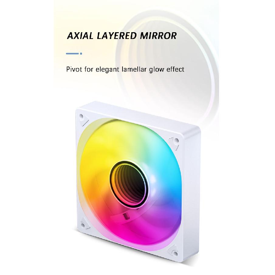 JONSBO SL-120 White/Black 120mm Case Fan 5V 3PIN ARGB Silent CPU Cooler Fan 4PIN PWM Serializable Reverse Fan