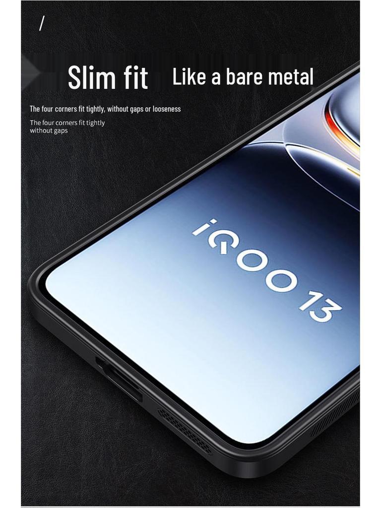 iQOO15 Metal Matte Protective Case: Full Lens Coverage, Anti-Drop, Unisex Design