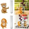Handmade Animal Flower Vase Shatterproof Resin Flower Container Cartoon Animal Statue  Home Decor