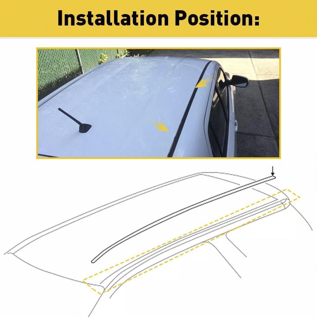 2PCS Roof Drip Molding Trim Center Rubber For  Scion xB 2008-2015