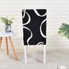 4 Stück bedruckte Blumen Stuhlhussen Universalgrößen Spandex Sitz Stuhlhussen für Hotelbankett Esszimmer Bürostuhl