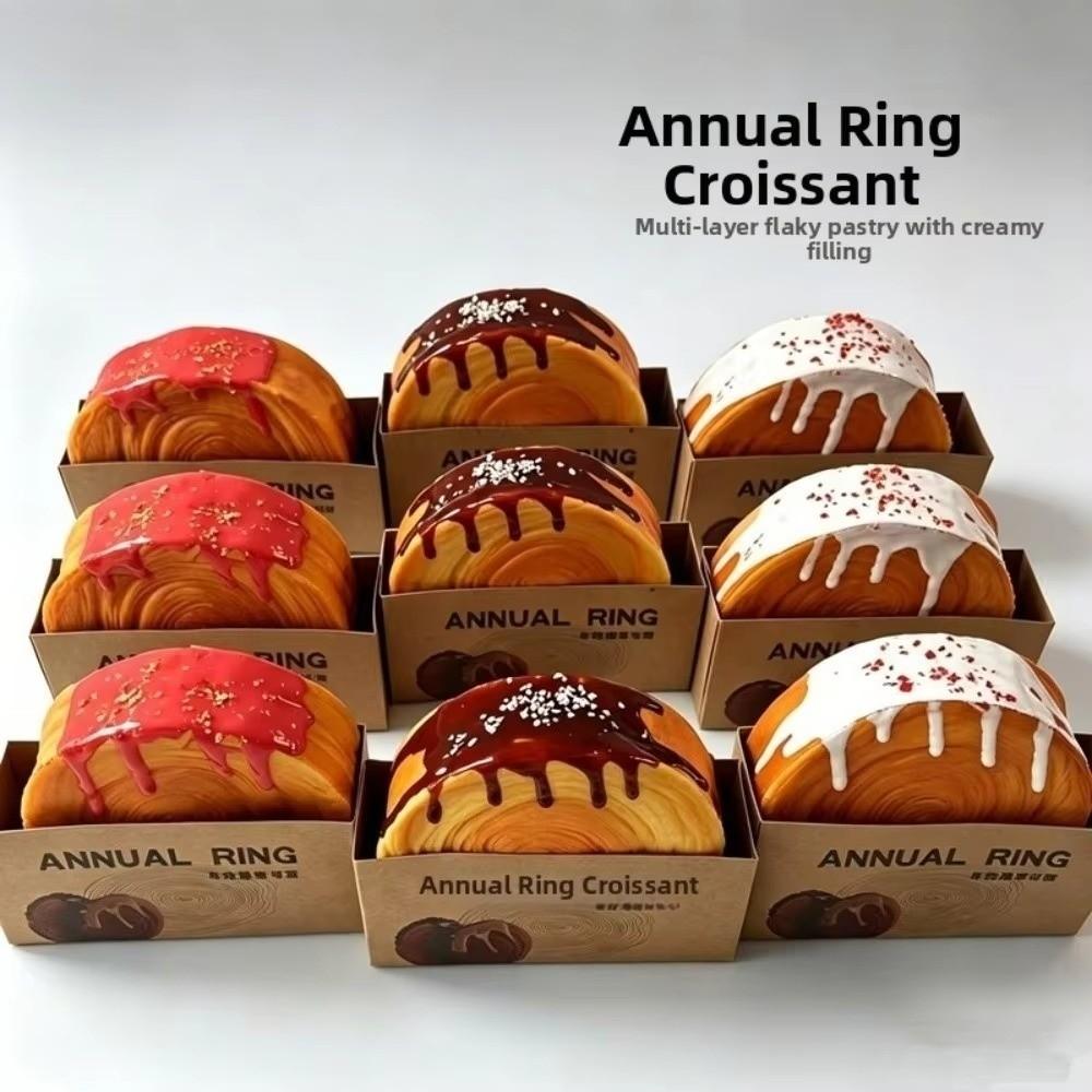 Stretch Squeezing Simulation Bread Toy Slow Rising Fake Food Model Bread Squeeze Toy for Adults