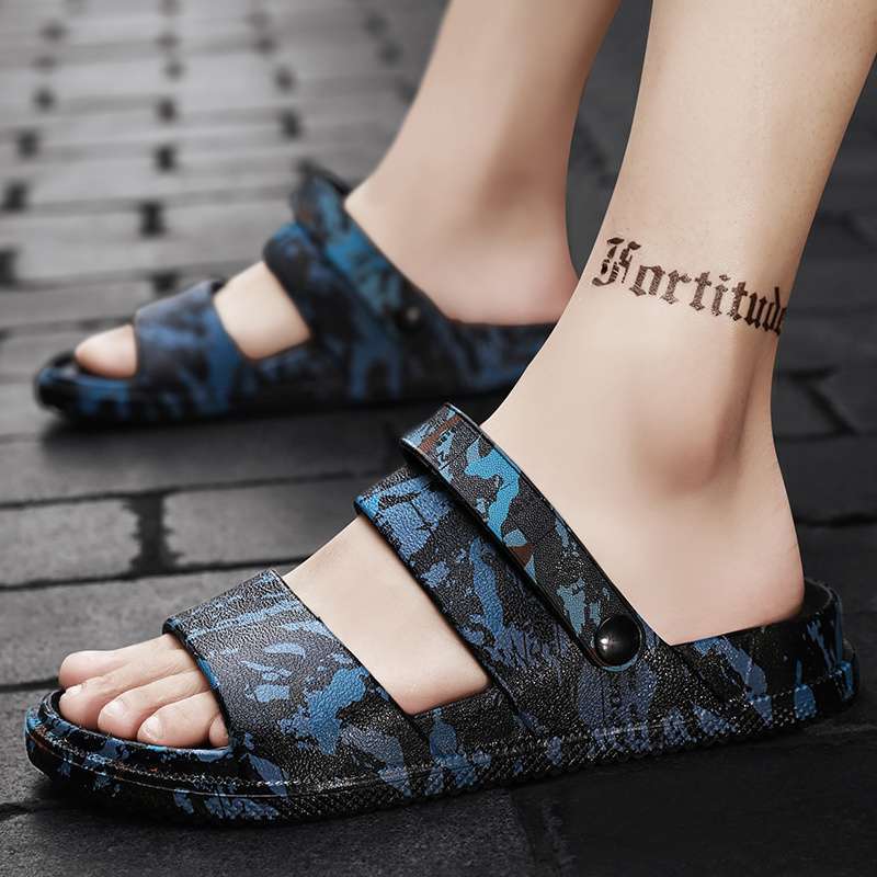 Slippers Men's Summer Wear Non-slip and Deodorant Dual-purpose Driving Sandals Men's Stepping On Shit Soft-soled Wear-resistant Sandals Men