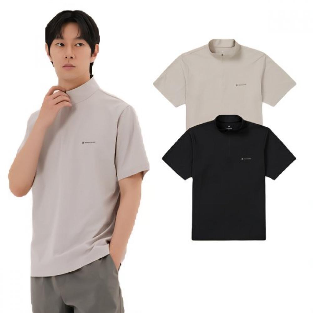 Snow Peak Quick Dry Half Zip ShorT Sleeve T shirT  s25mmTzT12 BG (beige)/M(95)