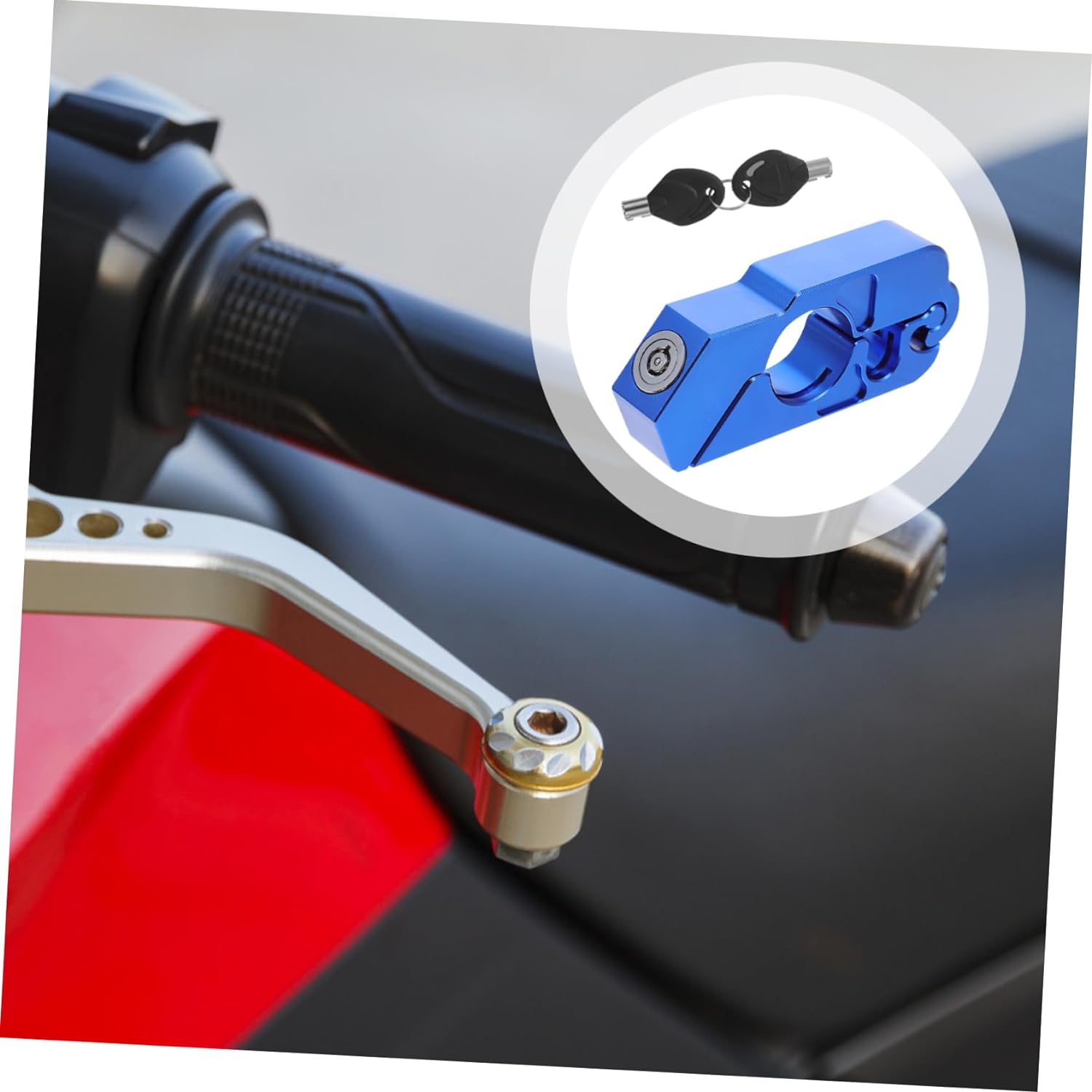 GLEAVI 1 шт. замок тормоза руль мотоцикл замок анти-руль тормозной рычаг замок мотоцикл — фото 3