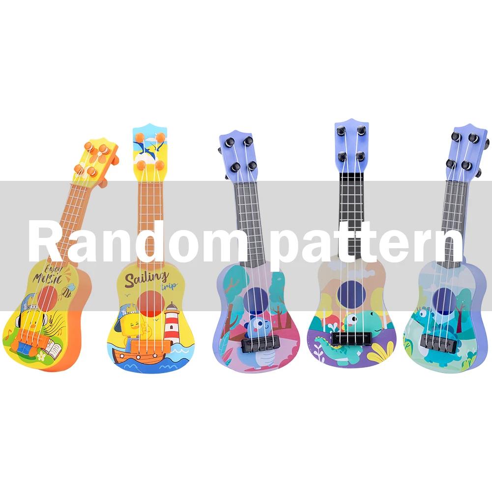 Guitar for Children Kids Musical Instruments Ukulele Guitar Toy SmallFour String Education Toys for Girls Boys Enlightenment