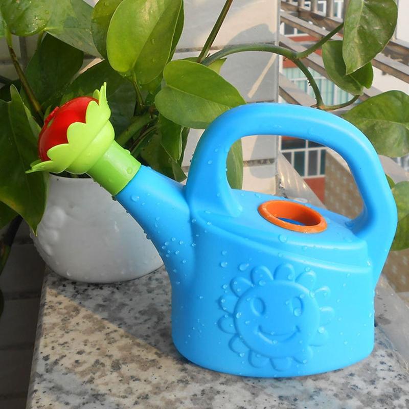 Kids Summer Beach Toys Cute Flower Shape Baby Watering Can Seaside Kids for Play Water Games Tool Kids Outing Supplies