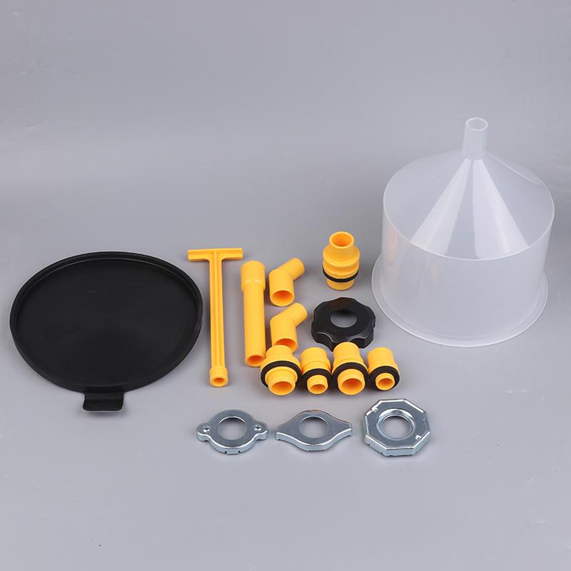 15Pcs/Set Car Accessories Fit Universal Vehicles Pour Oil Tool Spill Proof Coolant Filling Kit Plastic Filling Funnel Spout