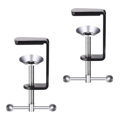 EsiFare Clamps (Set of 2) Woodworking Clamps, C-Shaped Clamps, 50mm Adjustable, Tabletop C-Clamps, Small Clamps, C-Shaped Hanging Clamps, Maximum Open