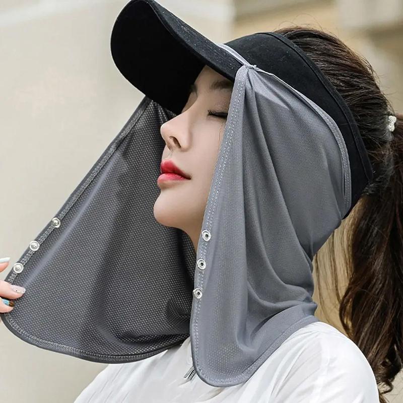For Men UV Protection Cap Mask Silk Scarf Sunscreen Veil Sunscreen Mask Anti-uv Face Cover Face Scarf Outdoor Neck Protection