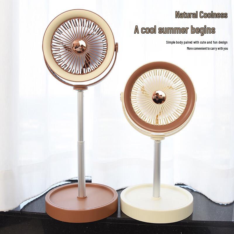 Portable 3-Speed USB Desktop Fan with Phone Holder