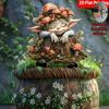 Acrylic Garden Floor Plug Cartoon Creative Mushroom Statue Sculptures Multifunctional Waterproof Mushroom Figurine