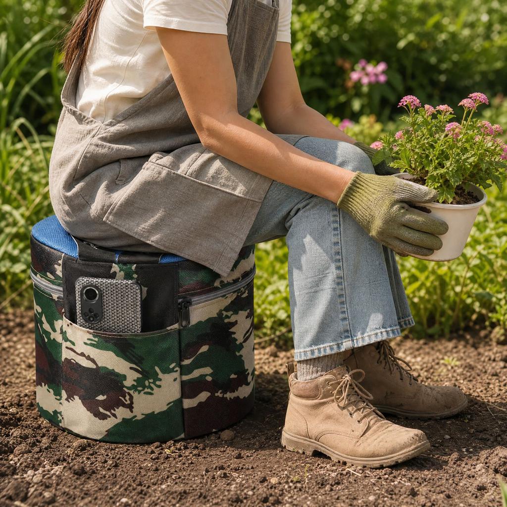 Portable Foam Stool - 20 cm Tall, Gardening Work, Sitting and Indoor Use