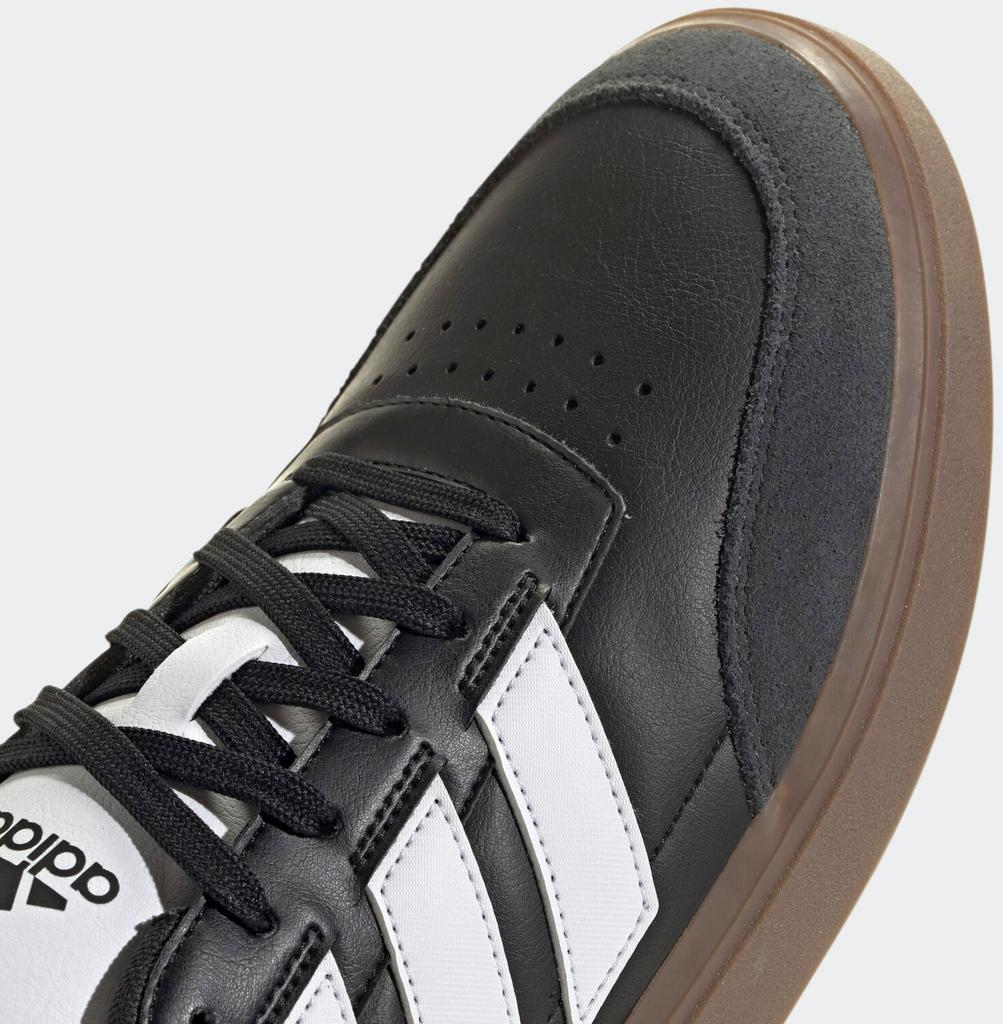 Кроссовки Adidas Courtblock core black cloud white carbon
