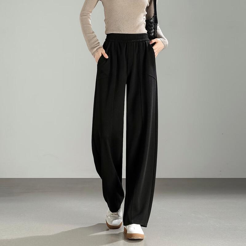 

Demana Women s Autumn Pineapple Texture Loose Fit Barrel Leg Pants XL