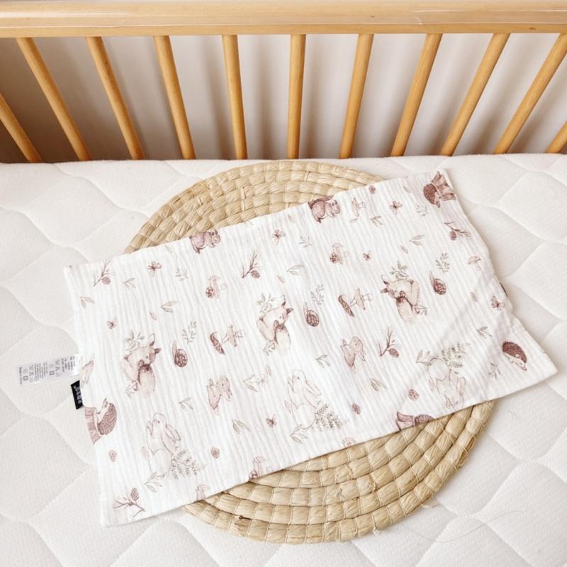 Rectangle Pillow Slip Baby Infant Pillow Slip Replacement Washable Breathable Pillow Cushion Breathable Pillow Case