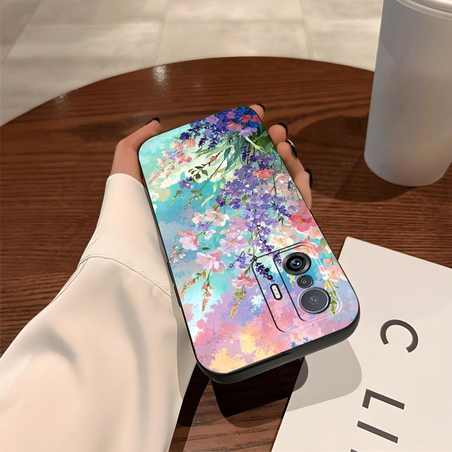 Cartoon Flower Funda Phone Cover Case for Xiaomi Mi 11 12T Pro 10T 12X 11T 12 13 Lite 14