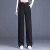 Pantalons Évasés Étroits Printemps Été Taille Haute Nouveau Style avec un Effet Fluide Amincissants Pantalons Décontractés Femme