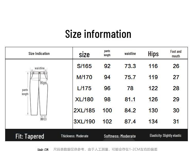 PEACEBIRD Men's Winter American Style Tapered Jogger Pants