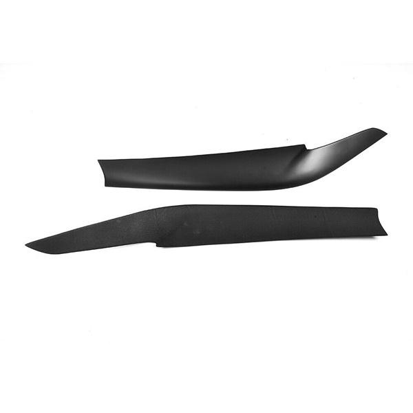 Black ABS Headlight Eyebrows for BMW G30 - Front Left & Right Eyelids Decor