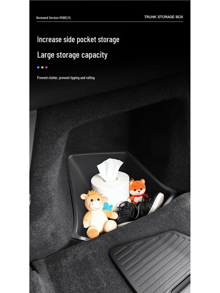TPE Seitenaufbewahrungsbox für Tesla YL 6-Sitzer Kofferraum