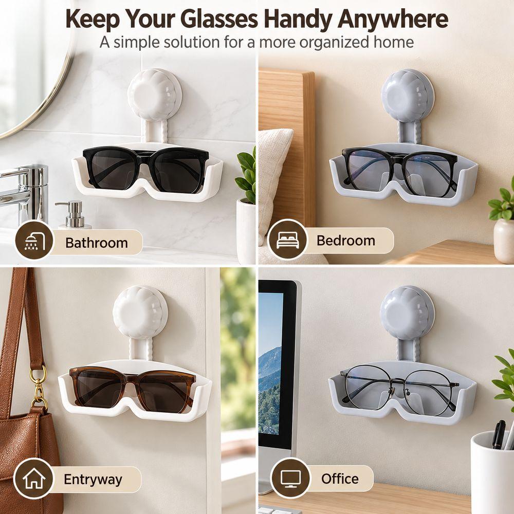 Stable Eyeglass Holder Wall Mounted Eyewear Organizer New Wall Glasses Holder  Bathroom Organizer