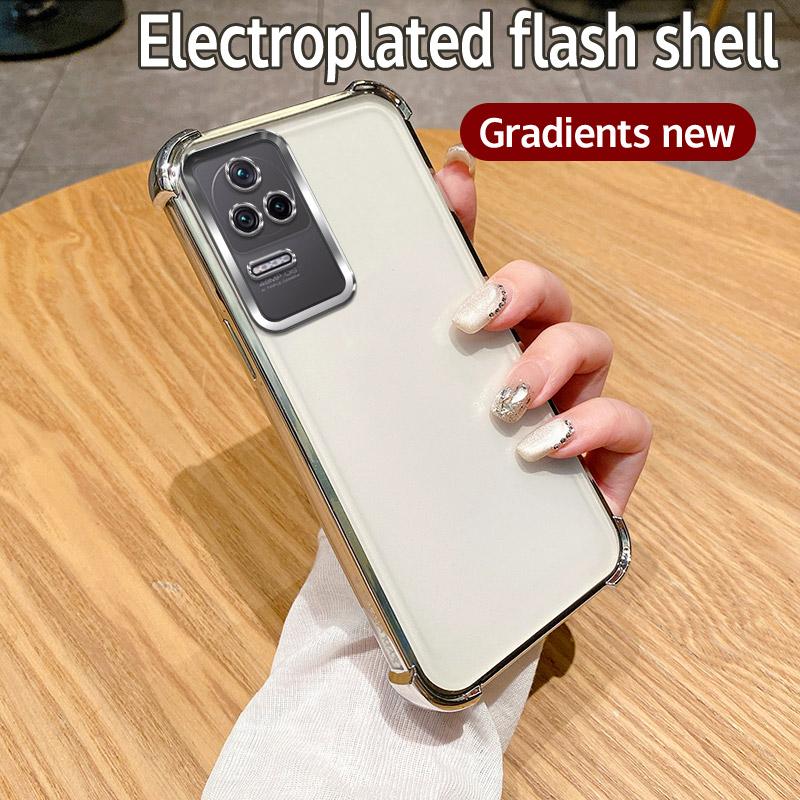 

Для Xiaomi Poco F4 Чехол Poco F4 Чехол Redmi K40s Чехол для телефона Redmi K50 K50 Pro Бампер противоударный защитный чехол прозрачная гальваническая пластина For Redmi K50 Pro