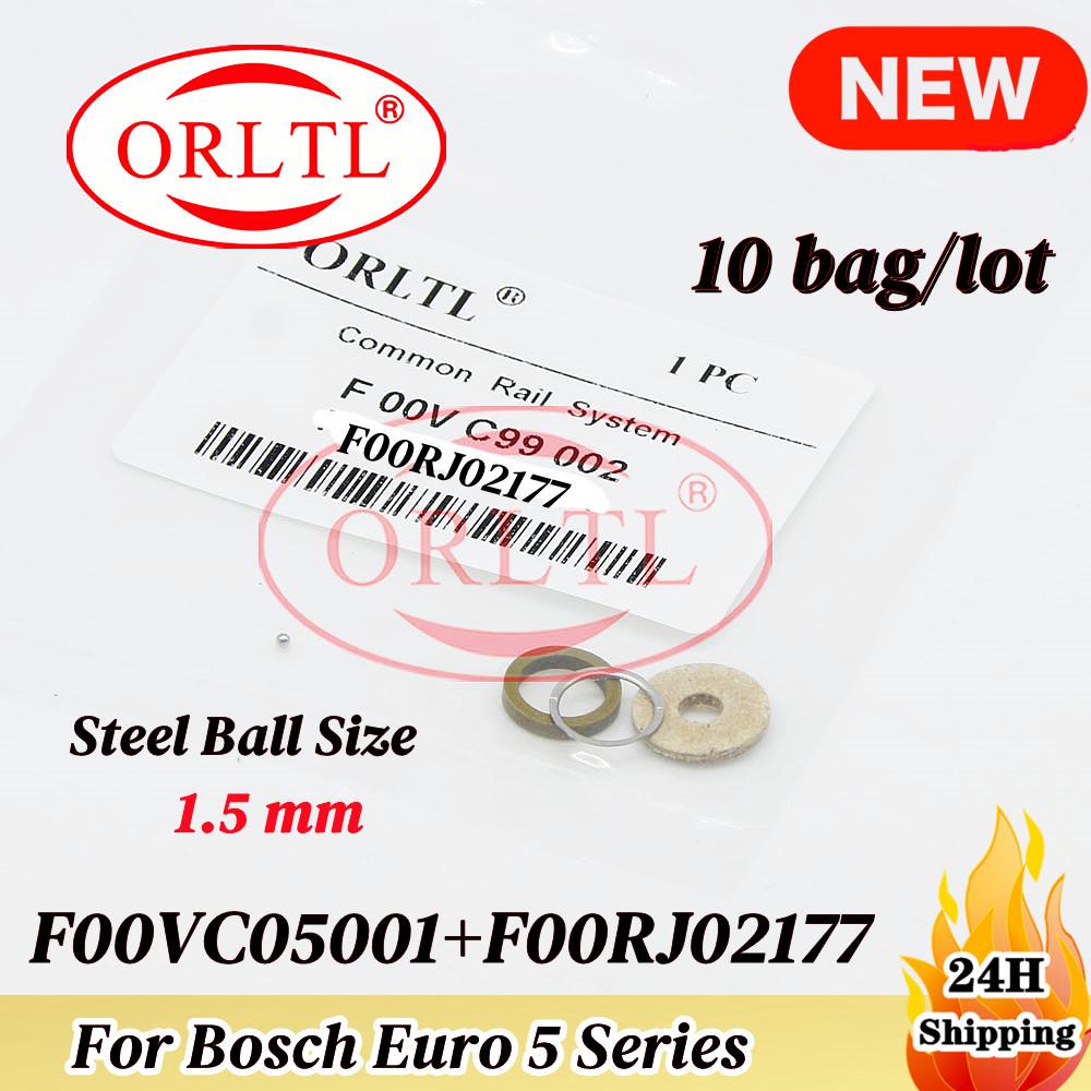 10Bag CR Common Rail Injector Repair Kits F00VC99002 F00VC05008 F00RJ02177 F00VC05001 F00VC05009 For BOSCH 0445110/120 Series