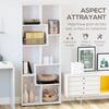 Bookshelf, Tall Bookcase, Modern Room Divider, 8 Cube Storage Unit, Freestanding Storage Shelf for Living Room, Bedroom, Home Office